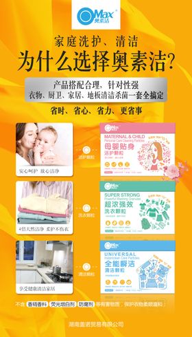 衣物洗涤创意海报