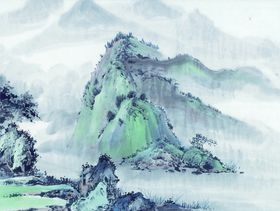 山水画 水墨山水  国画图片