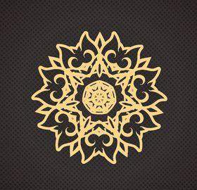 黑金花纹