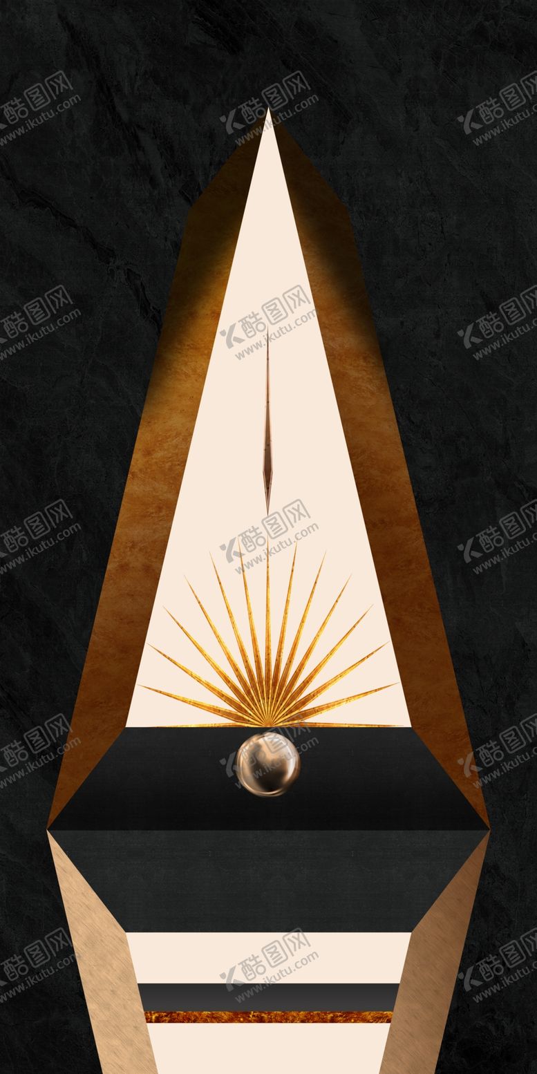 编号：78995610060543243593【酷图网】源文件下载-现代抽象简约几何装饰画