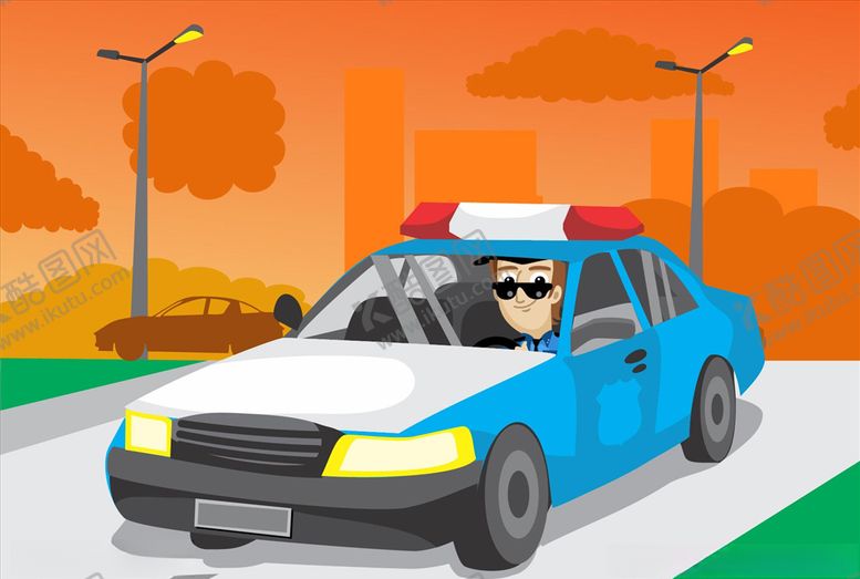 编号：13941609190506325673【酷图网】源文件下载-警车