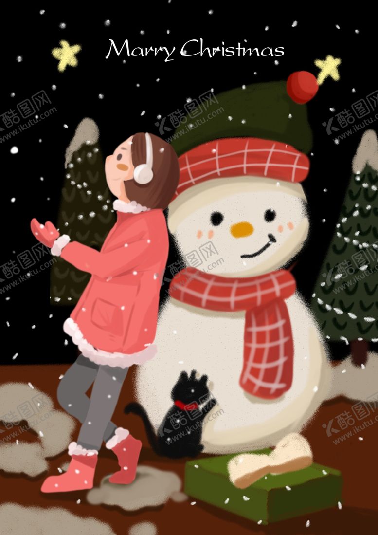 编号：73113709190528365636【酷图网】源文件下载-圣诞插画