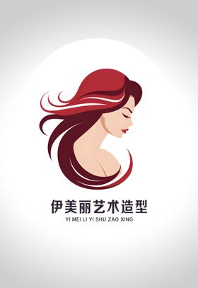 女性头像图案