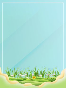 卡通草地背景
