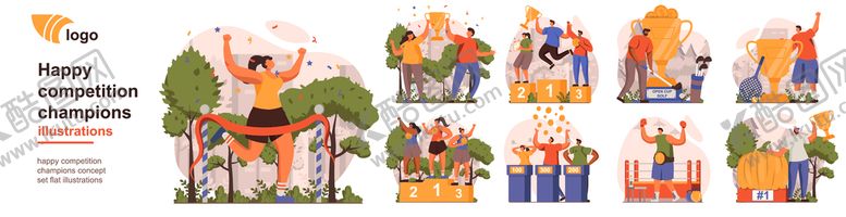 编号：52406109211543312097【酷图网】源文件下载-科技扁平插画  