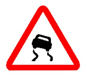 交通图标符号警告志牌道路