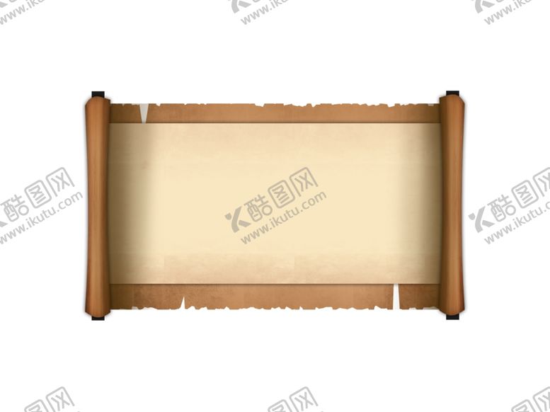 编号：90643107130515299692【酷图网】源文件下载-牛皮纸卷轴