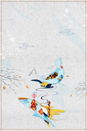 简约冬天背景