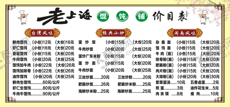 编号：79760301201158122368【酷图网】源文件下载-老上海馄饨部