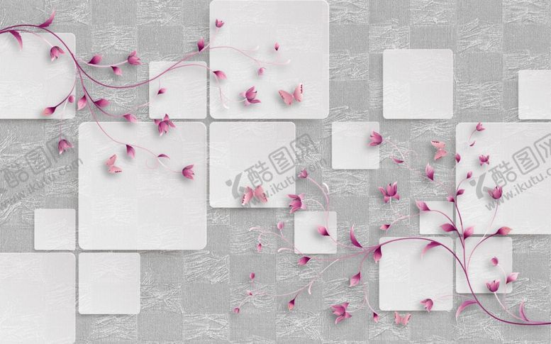 编号：21098609261151177056【酷图网】源文件下载-简约时尚花卉背景图片