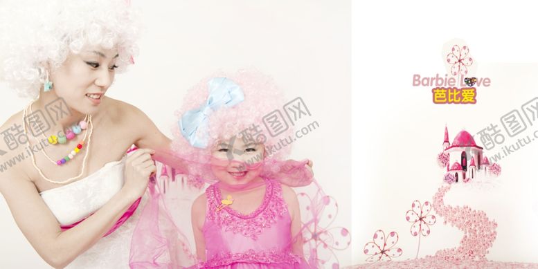 编号：30206410141117222524【酷图网】源文件下载-精灵童话系列芭比爱儿童相册模板