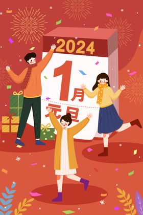 2024年元旦日历