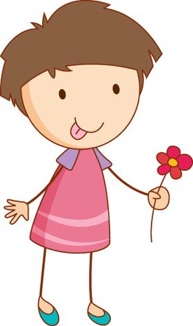卡通儿童人物小学生手绘快乐