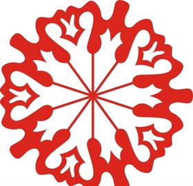 六角剪花窗花纸图案背景元素