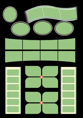 绿色几何形状模板设计