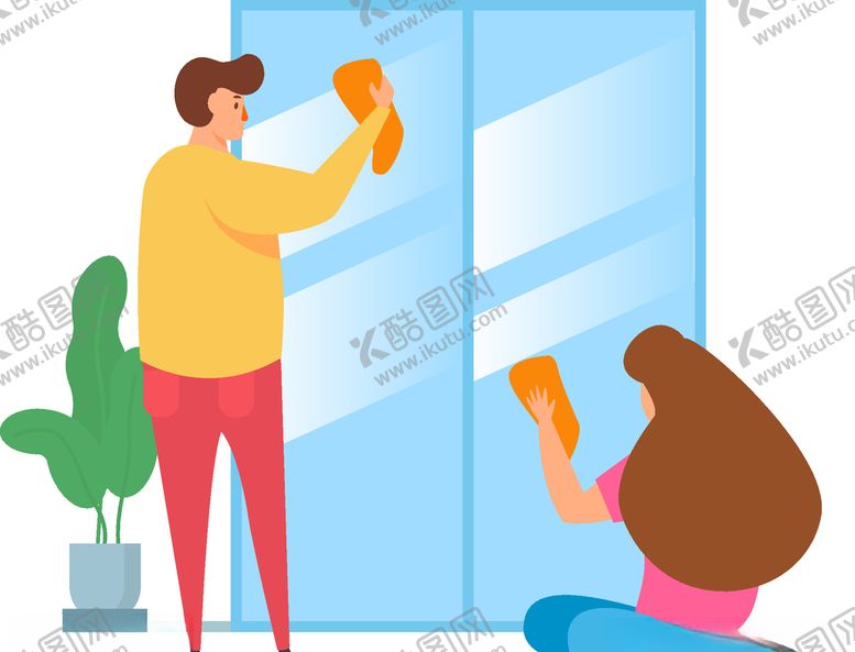 编号：91264305010350471998【酷图网】源文件下载-打扫卫生