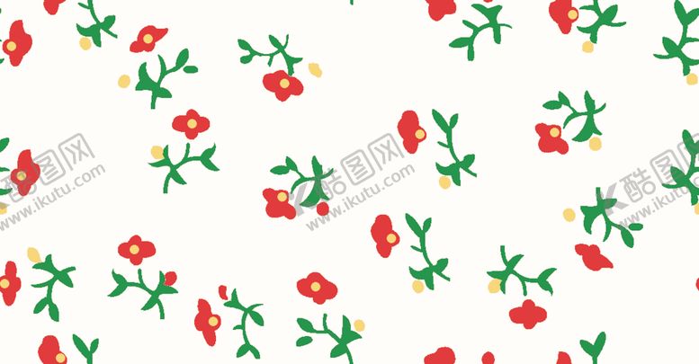 小碎花手绘回位大牌印
