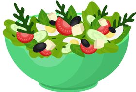 手绘沙拉png免抠图律果蔬食物
