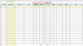 广告公司日常工作明细表