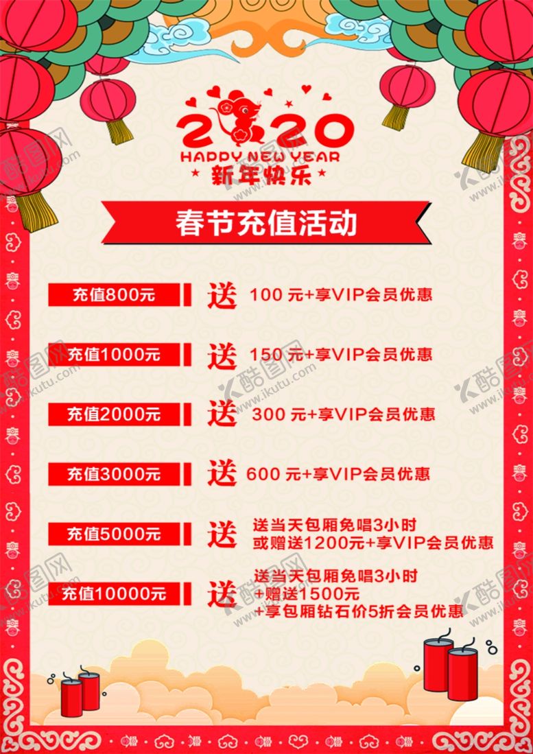 编号：68147709200824047789【酷图网】源文件下载-春节充值活动