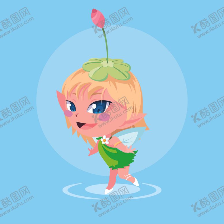 编号：45083310230938363376【酷图网】源文件下载-卡通小仙女