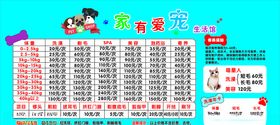 宠物店价格表