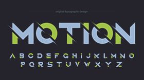 英文字母设计矢量体卡通体
