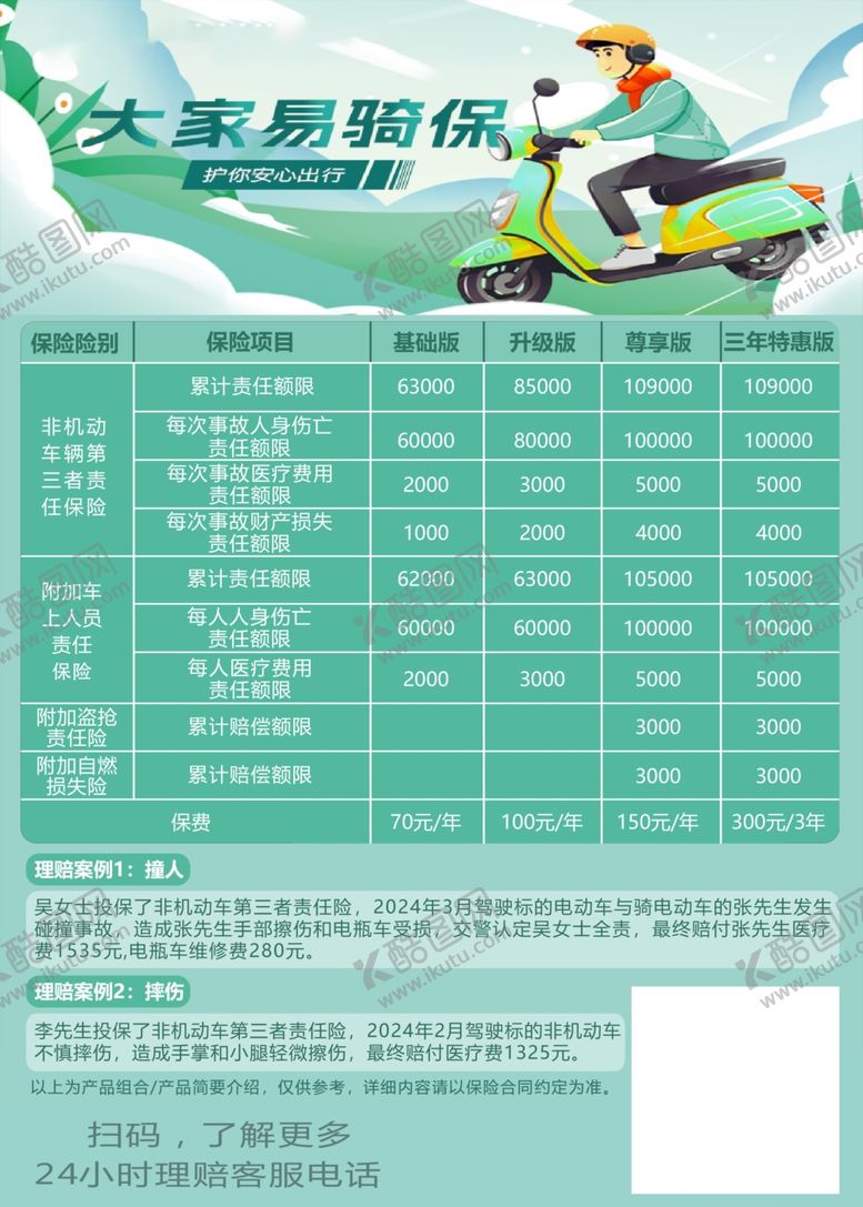 编号：69069605241223376885【酷图网】源文件下载-电动车保险价格表