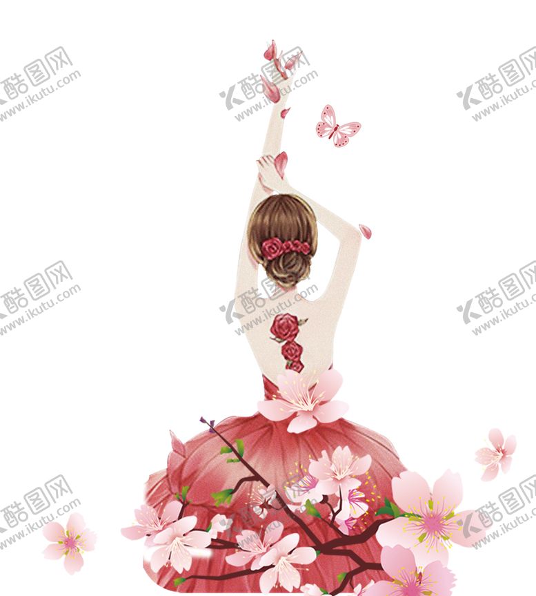 编号：13851704282047221382【酷图网】源文件下载-彩绘人物背影
