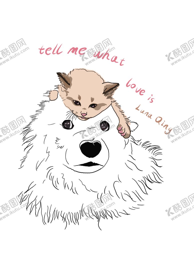 编号：58489212271307448297【酷图网】源文件下载-猫狗恋爱