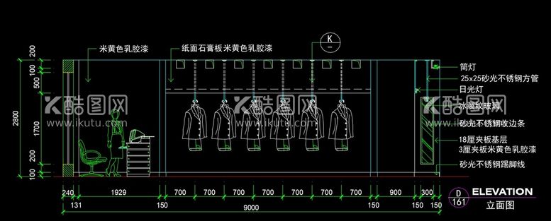 编号：33370111191153315215【酷图网】源文件下载-服装店立面图