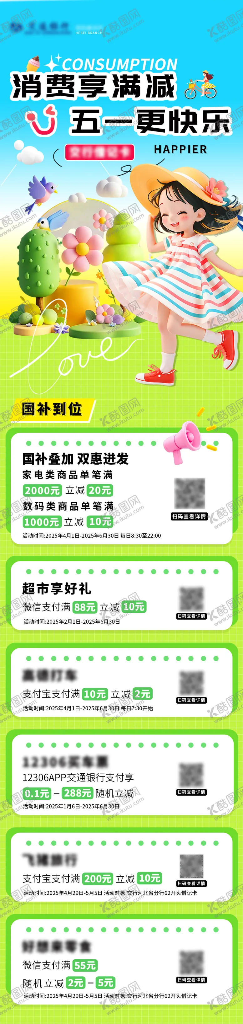 编号：44262401261750027957【酷图网】源文件下载-银行51消费满减长图