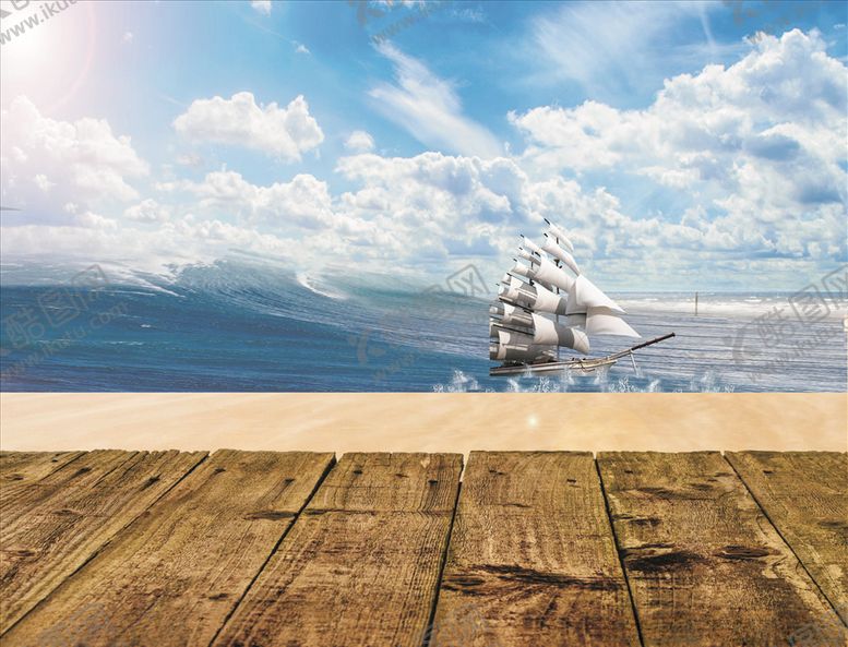 编号：72933609291217475053【酷图网】源文件下载-大海帆船