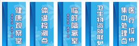 蓝色科室牌