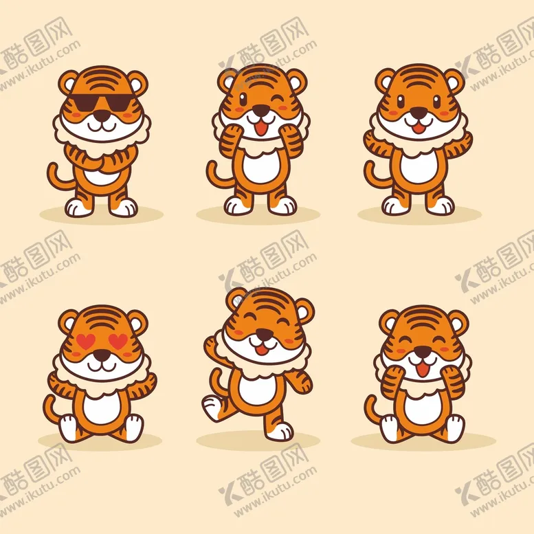 编号：41655410151832331306【酷图网】源文件下载-老虎 样式 