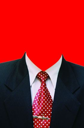 男士西装证件照模板