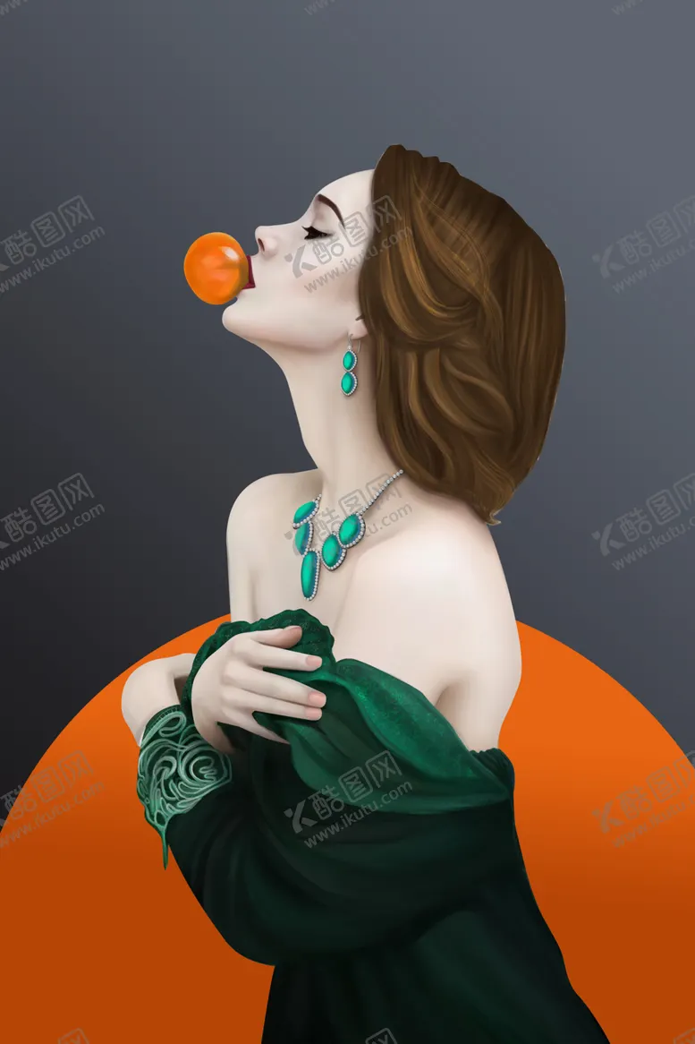 编号：20422803121401327655【酷图网】源文件下载-美女玄关