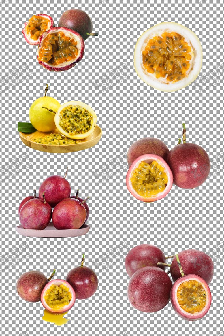 编号：44363109230449276920【酷图网】源文件下载-新鲜水果百香果