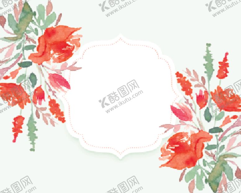 编号：91609904162343531276【酷图网】源文件下载-手绘花草边框