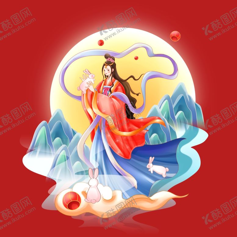 编号：50083902190737014853【酷图网】源文件下载-中秋节嫦娥