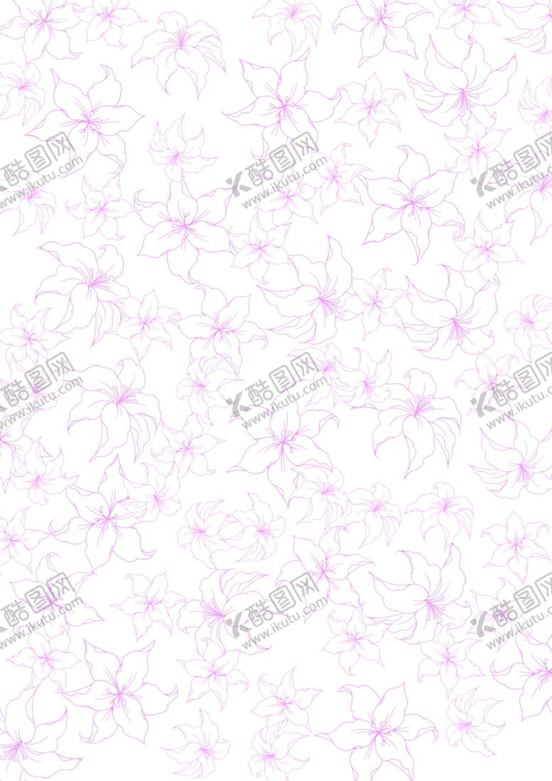 编号：90387709230337114172【酷图网】源文件下载-百合花纹