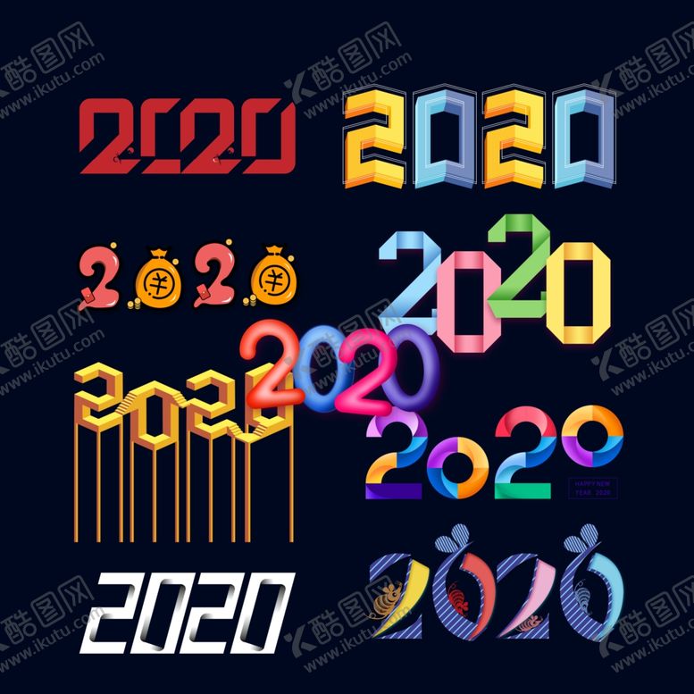 编号：40955307042125119857【酷图网】源文件下载-2020字体