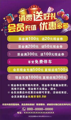 酒馆充值优惠活动海报展板