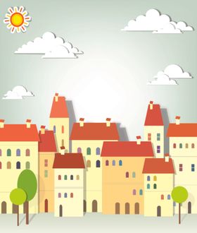 精美城市剪影