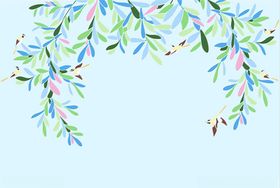 鸟儿叶子