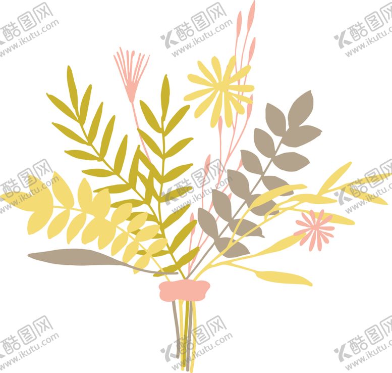 编号：35854410220753437106【酷图网】源文件下载-花草插画