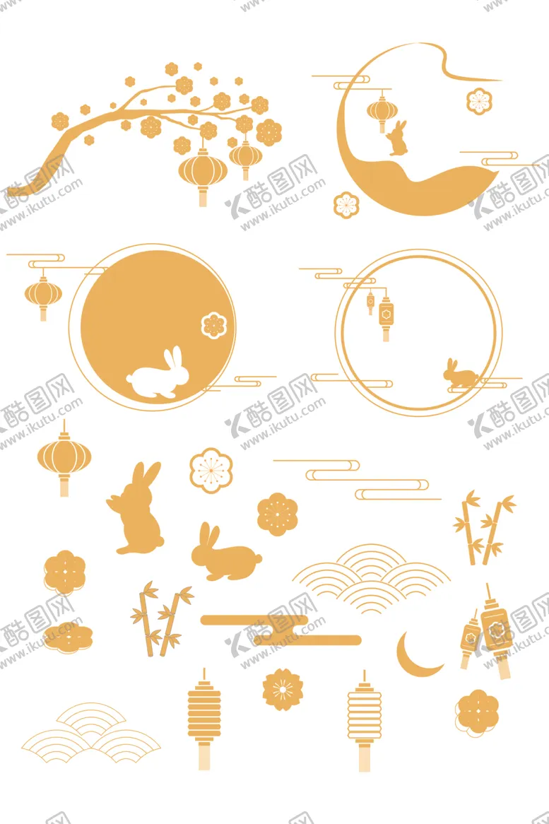 编号：63869612130433266846【酷图网】源文件下载-中秋矢量元素