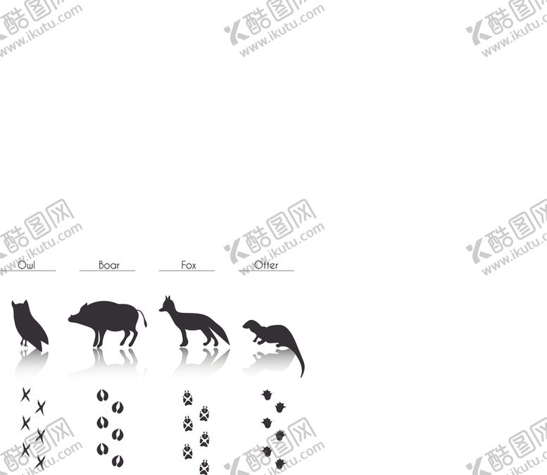 编号：47612106150024222199【酷图网】源文件下载-动物剪影