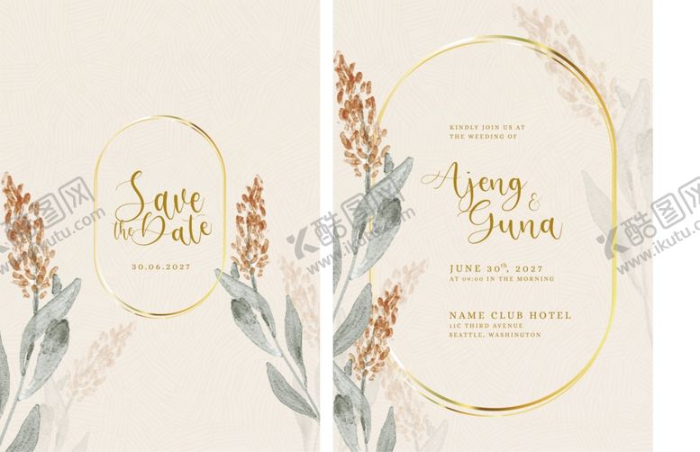 编号：22795510051521096280【酷图网】源文件下载-清新花卉贺卡