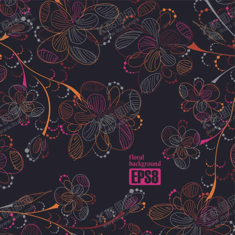 编号：28766809220247146001【酷图网】源文件下载-彩色花卉背景